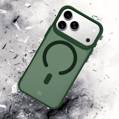 Capa MagSafe para Apple iPhone 18 Pro / 17 Pro, 3MK, Smoke MagCase, Verde