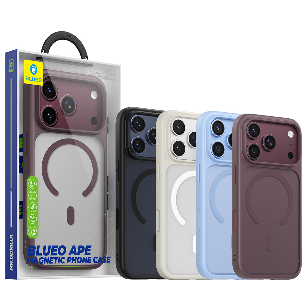 Capa MagSafe para Apple iPhone 18 Pro / 17 Pro, Blueo, APE Anti-Drop, Azul