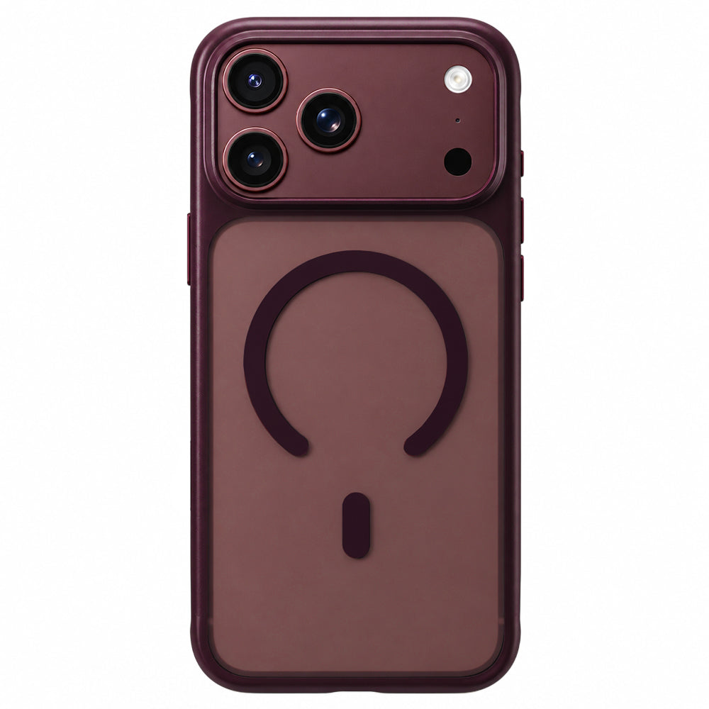 Capa MagSafe para Apple iPhone 18 Pro / 17 Pro, Blueo, APE Anti-Drop, cor de vinho