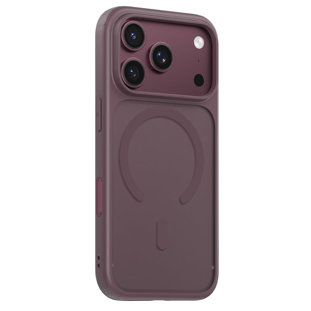 Capa MagSafe para Apple iPhone 18 Pro / 17 Pro, Blueo, APE Anti-Drop, cor de vinho