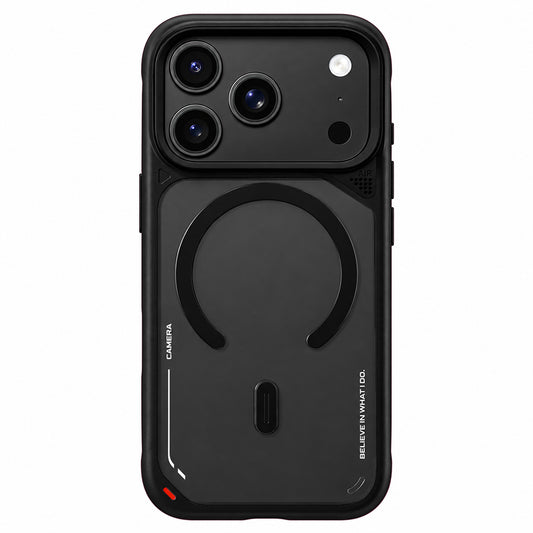 Capa MagSafe para Apple iPhone 18 Pro / 17 Pro, Blueo, suporte de dissipação de calor, preta acetinada