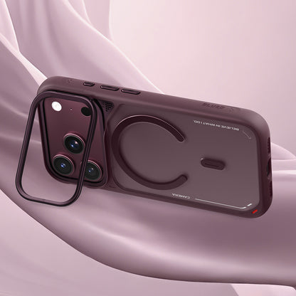 Capa MagSafe para Apple iPhone 18 Pro / 17 Pro, Blueo, suporte de dissipação de calor, cor de vinho acetinada