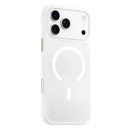 Capa MagSafe para Apple iPhone 18 Pro / 17 Pro, Blueo, Skin Friendly Anti-Drop, Branca Acetinada