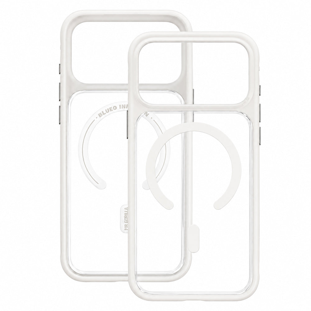 Capa MagSafe para Apple iPhone 18 Pro / 17 Pro, Blueo, Skin Friendly Anti-Drop, Branca Acetinada