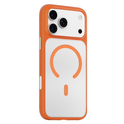 Capa MagSafe para Apple iPhone 18 Pro / 17 Pro, Blueo, suave para a pele e antiqueda, laranja acetinada