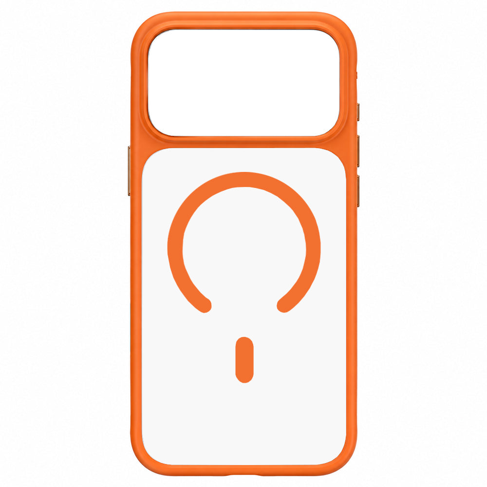 Capa MagSafe para Apple iPhone 18 Pro / 17 Pro, Blueo, suave para a pele e antiqueda, laranja acetinada
