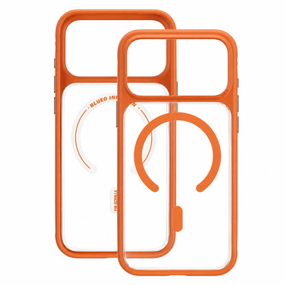 Capa MagSafe para Apple iPhone 18 Pro / 17 Pro, Blueo, suave para a pele e antiqueda, laranja acetinada
