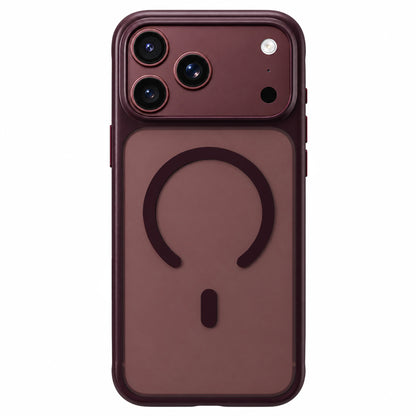 Capa MagSafe para Apple iPhone 18 Pro / 17 Pro, Blueo, Antiderrapante e Suave para a Pele, Vermelho-Cereja Acetinado
