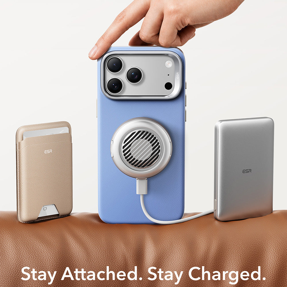 Capa MagSafe para Apple iPhone 18 Pro / 17 Pro, ESR, Atelier com Suporte, Azul