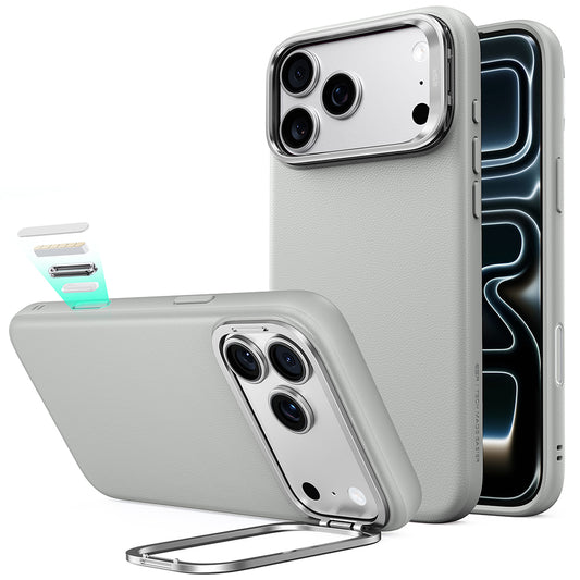 Capa MagSafe para Apple iPhone 18 Pro / 17 Pro, ESR, Atelier com Suporte, Cinzento