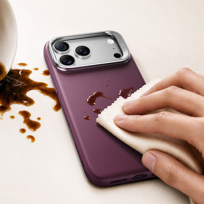 Capa MagSafe para Apple iPhone 18 Pro / 17 Pro, ESR, Atelier com Suporte, Vinho Escuro Satinado