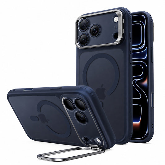 Capa MagSafe para Apple iPhone 18 Pro / 17 Pro, ESR, Classic Hybrid Kickstand, Azul Satinado