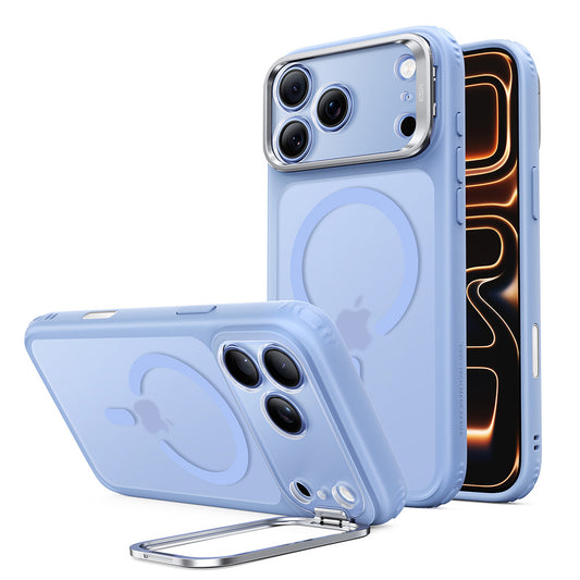 Capa MagSafe para Apple iPhone 18 Pro / 17 Pro, ESR, Classic Hybrid Kickstand, Azul Satinado