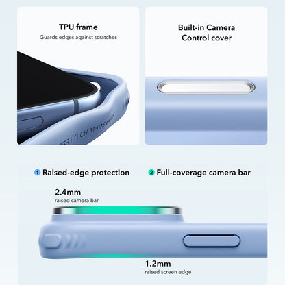 Capa MagSafe para Apple iPhone 18 Pro / 17 Pro, ESR, Classic Hybrid Kickstand, Azul Satinado