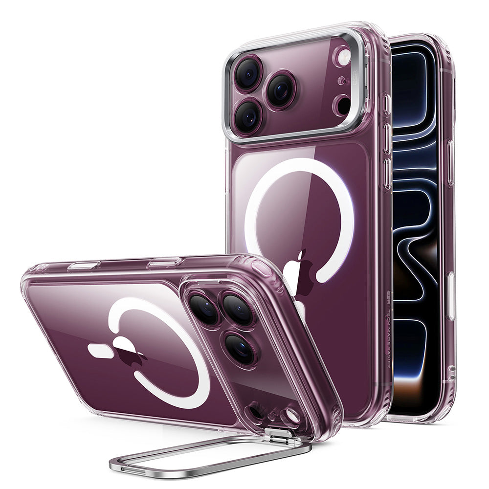 MagSafe Case for Apple iPhone 18 Pro / 17 Pro, ESR, Classic Hybrid Kickstand, Transparent