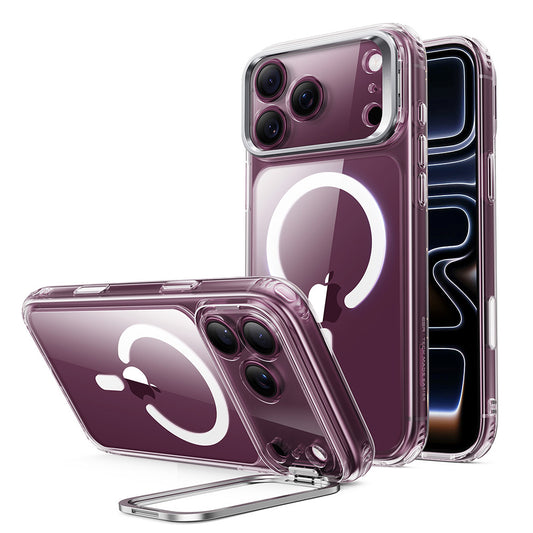 Capa MagSafe para Apple iPhone 18 Pro / 17 Pro, ESR, Classic Hybrid Kickstand, Transparente