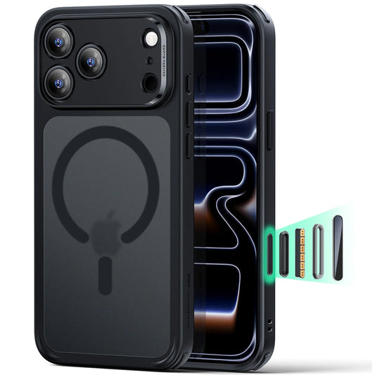 Capa MagSafe para Apple iPhone 18 Pro / 17 Pro, ESR, Classic Hybrid, Preto Satinado