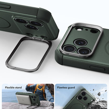 Capa MagSafe para Apple iPhone 18 Pro / 17 Pro, ESR, Cyber Armor Kickstand, Verde