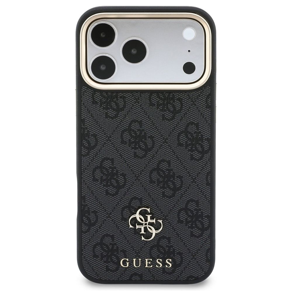 Capa MagSafe para Apple iPhone 18 Pro / 17 Pro, Guess, 4G Cardslot & Big Strap, Preta