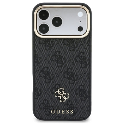 Capa MagSafe para Apple iPhone 18 Pro / 17 Pro, Guess, 4G Cardslot & Big Strap, Preta