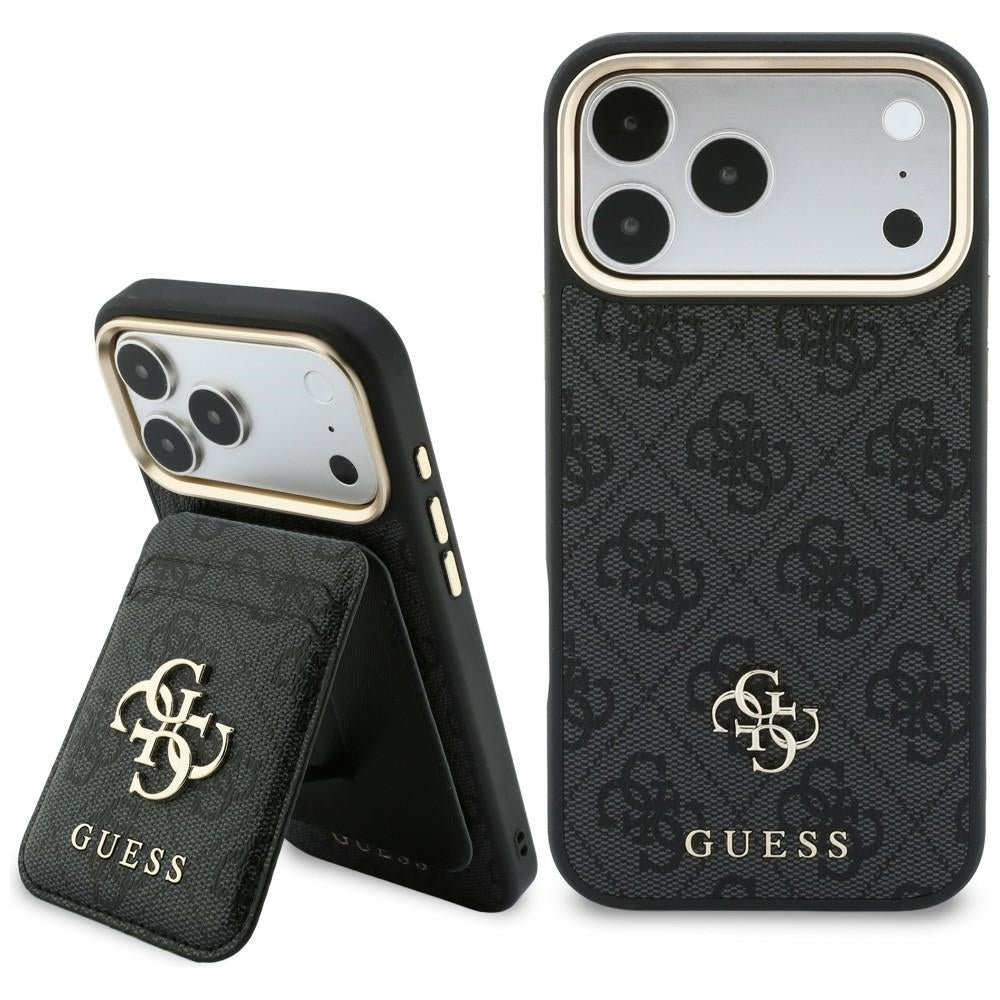 Capa MagSafe para Apple iPhone 18 Pro / 17 Pro, Guess, 4G Cardslot, Preta