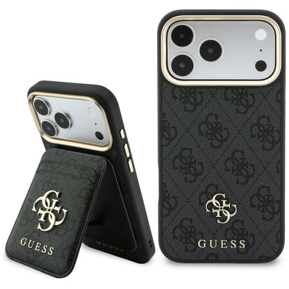 Capa MagSafe para Apple iPhone 18 Pro / 17 Pro, Guess, 4G Cardslot, Preta