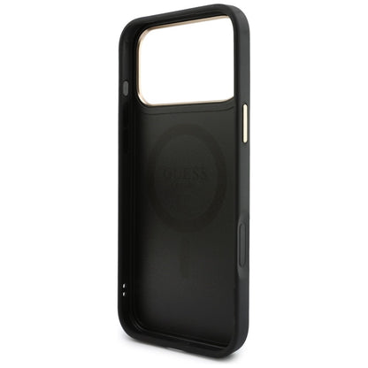 Capa MagSafe para Apple iPhone 18 Pro / 17 Pro, Guess, 4G Cardslot, Preta