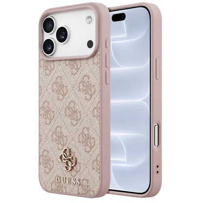 Capa MagSafe para Apple iPhone 18 Pro / 17 Pro, Guess, 4G Small and Classic, Rosa