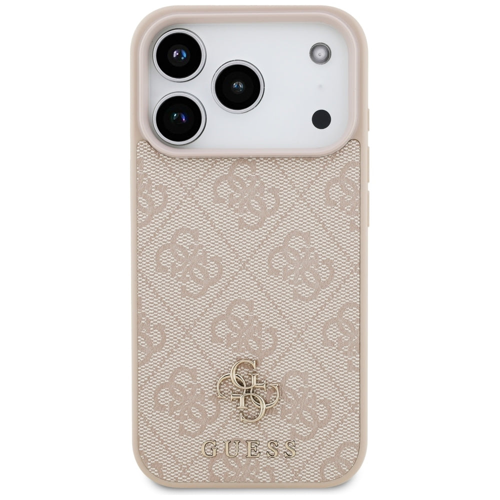 Capa MagSafe para Apple iPhone 18 Pro / 17 Pro, Guess, 4G Small and Classic, Rosa