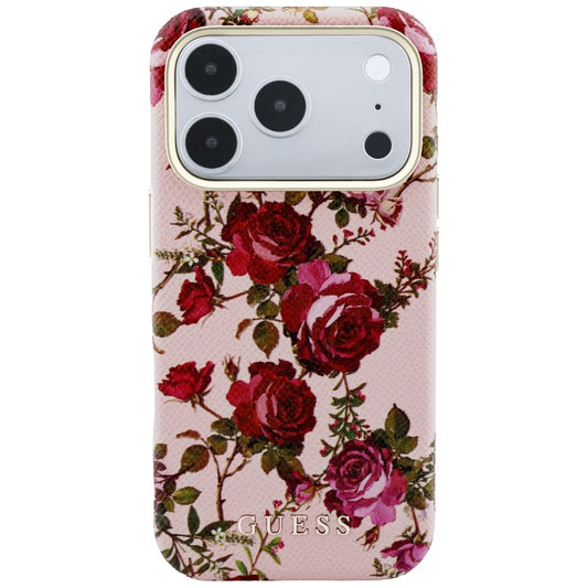 Capa MagSafe para Apple iPhone 18 Pro / 17 Pro, Guess, Blossom Roses Print, Rosa