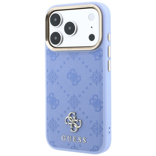Capa MagSafe para Apple iPhone 18 Pro / 17 Pro, Guess, Peony 4G Small Logo, Azul