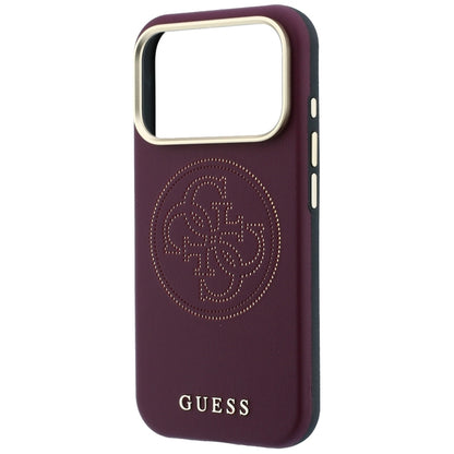 Capa MagSafe para Apple iPhone 18 Pro / 17 Pro, Guess, Perfurada 4G, Vinho