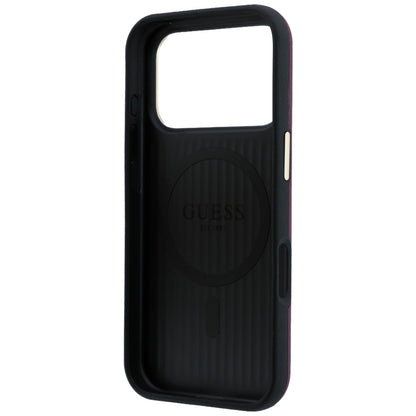 Capa MagSafe para Apple iPhone 18 Pro / 17 Pro, Guess, Perfurada 4G, Vinho
