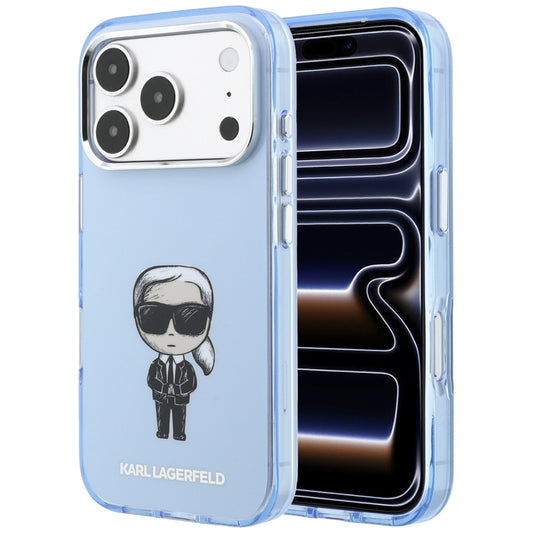 Capa MagSafe para Apple iPhone 18 Pro / 17 Pro, Karl Lagerfeld, HC IML Ikonik Sketch Print, Azul