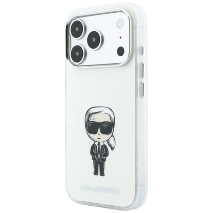 Capa MagSafe para Apple iPhone 18 Pro / 17 Pro, Karl Lagerfeld, HC IML Ikonik Sketch Print, Bege