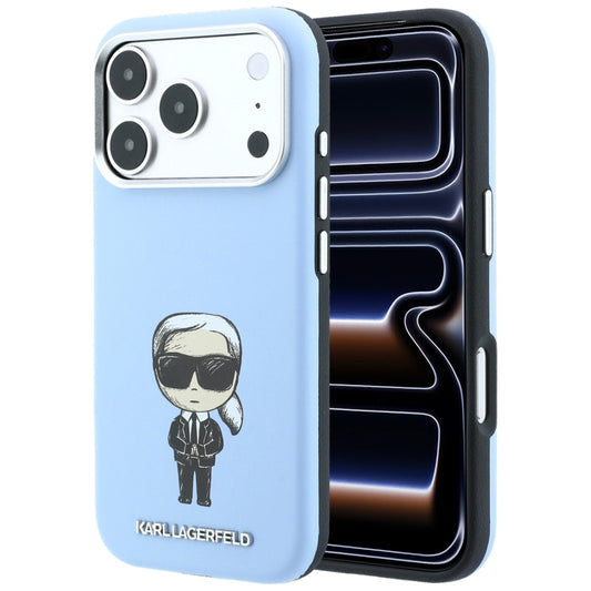 Capa MagSafe para Apple iPhone 18 Pro / 17 Pro, Karl Lagerfeld, Ikonik Sketch, Azul
