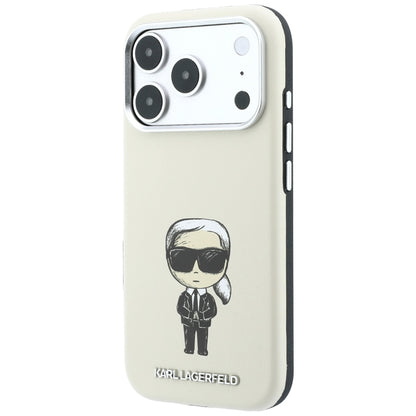 Capa MagSafe para Apple iPhone 18 Pro / 17 Pro, Karl Lagerfeld, Ikonik Sketch, Bege