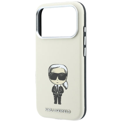 Capa MagSafe para Apple iPhone 18 Pro / 17 Pro, Karl Lagerfeld, Ikonik Sketch, Bege