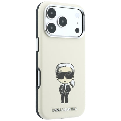 Capa MagSafe para Apple iPhone 18 Pro / 17 Pro, Karl Lagerfeld, Ikonik Sketch, Bege