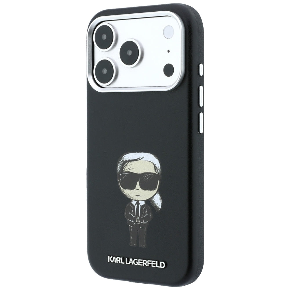 Capa MagSafe para Apple iPhone 18 Pro / 17 Pro, Karl Lagerfeld, Ikonik Sketch, Preta