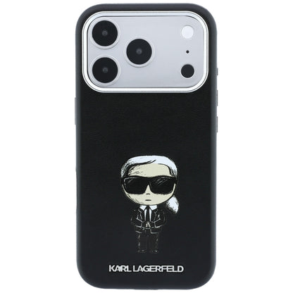 Capa MagSafe para Apple iPhone 18 Pro / 17 Pro, Karl Lagerfeld, Ikonik Sketch, Preta