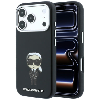 Capa MagSafe para Apple iPhone 18 Pro / 17 Pro, Karl Lagerfeld, Ikonik Sketch, Preta