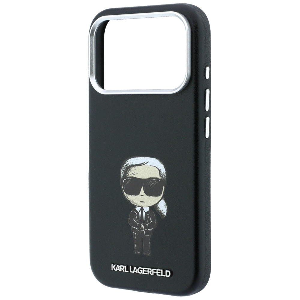 Capa MagSafe para Apple iPhone 18 Pro / 17 Pro, Karl Lagerfeld, Ikonik Sketch, Preta