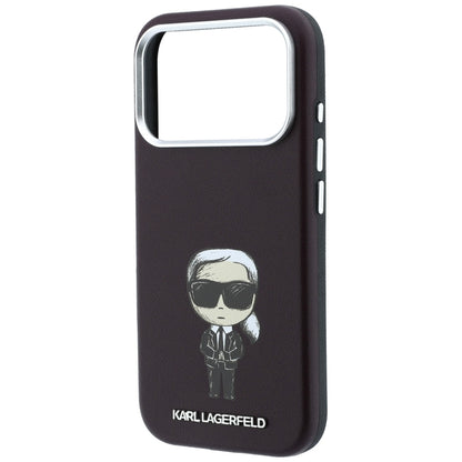 Capa MagSafe para Apple iPhone 18 Pro / 17 Pro, Karl Lagerfeld, Ikonik Sketch, Vinho
