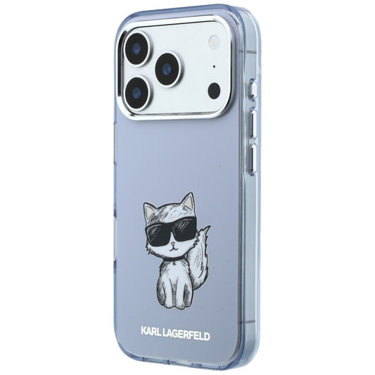 Capa MagSafe para Apple iPhone 18 Pro / 17 Pro, Karl Lagerfeld, IML Choupette Body Sketch Print, Azul