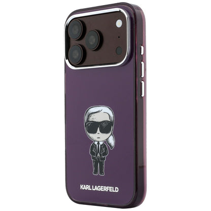 Capa MagSafe para Apple iPhone 18 Pro / 17 Pro, Karl Lagerfeld, HC IML Ikonik Sketch Print, cor de vinho