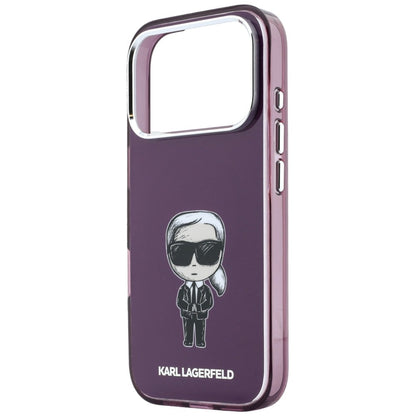 Capa MagSafe para Apple iPhone 18 Pro / 17 Pro, Karl Lagerfeld, HC IML Ikonik Sketch Print, cor de vinho