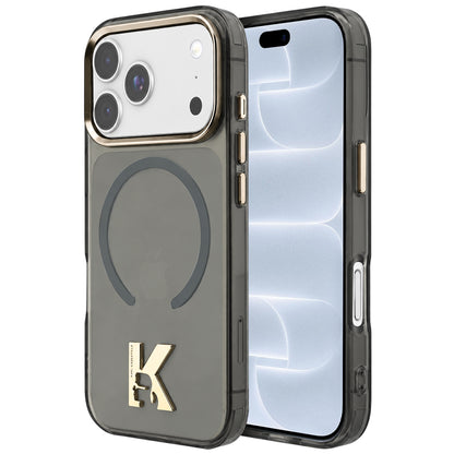 Capa MagSafe para Apple iPhone 18 Pro / 17 Pro, Karl Lagerfeld, IML Karl Head Logo, Preta
