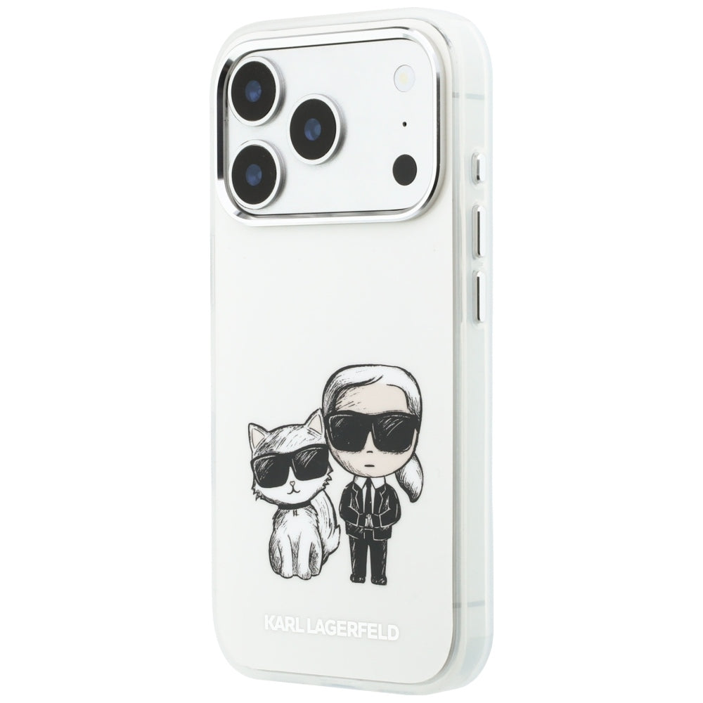 Capa MagSafe para Apple iPhone 18 Pro / 17 Pro, Karl Lagerfeld, IML KC Bodies Sketch Print, Bege
