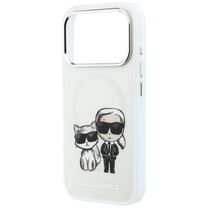 Capa MagSafe para Apple iPhone 18 Pro / 17 Pro, Karl Lagerfeld, IML KC Bodies Sketch Print, Bege